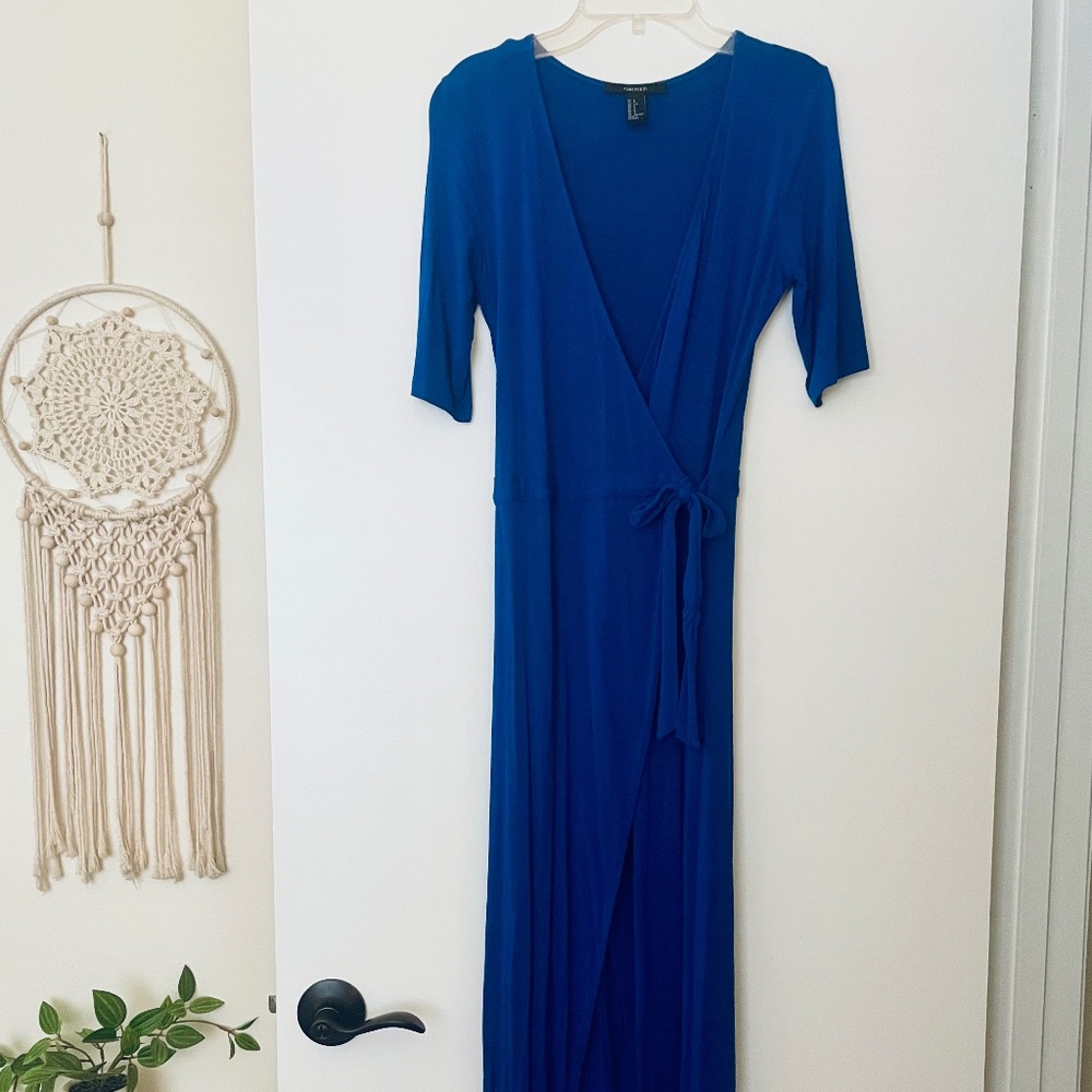 Forever 21 Blue Wrap Dress